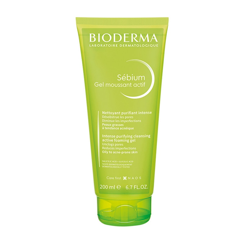 Bioderma Sebium Гель Актив для умывания для жирной кожи склонной к акне 200 мл