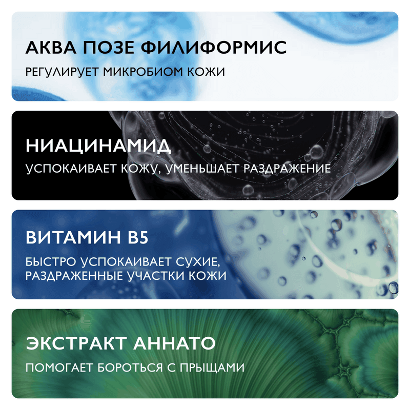 La Roche-Posay Effaclar H Iso-Biome Крем успокаивающий для проблемной кожи лица и области вокруг глаз 40 мл
