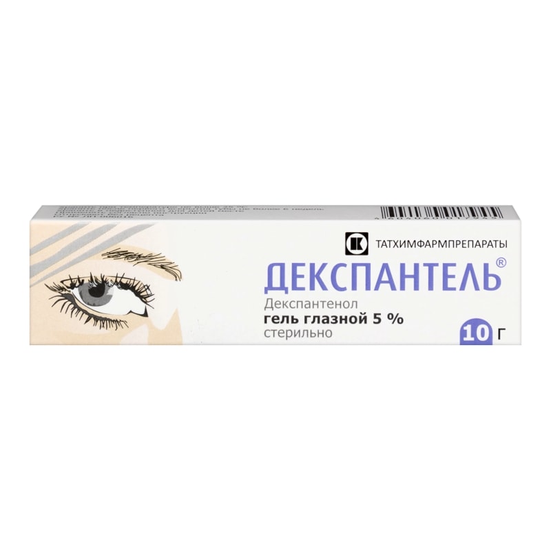 Декспантель 5% гель глазной 10 г
