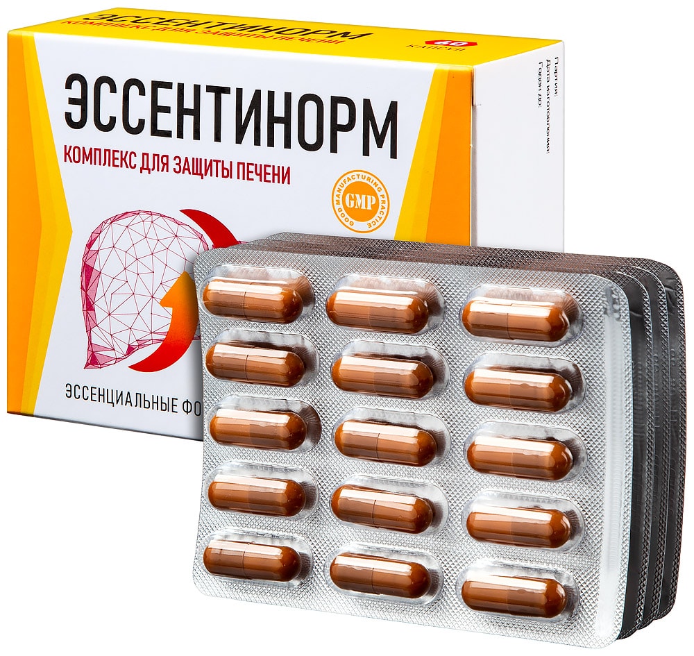 Эссентинорм Комплекс для защиты печени капсулы 60 шт