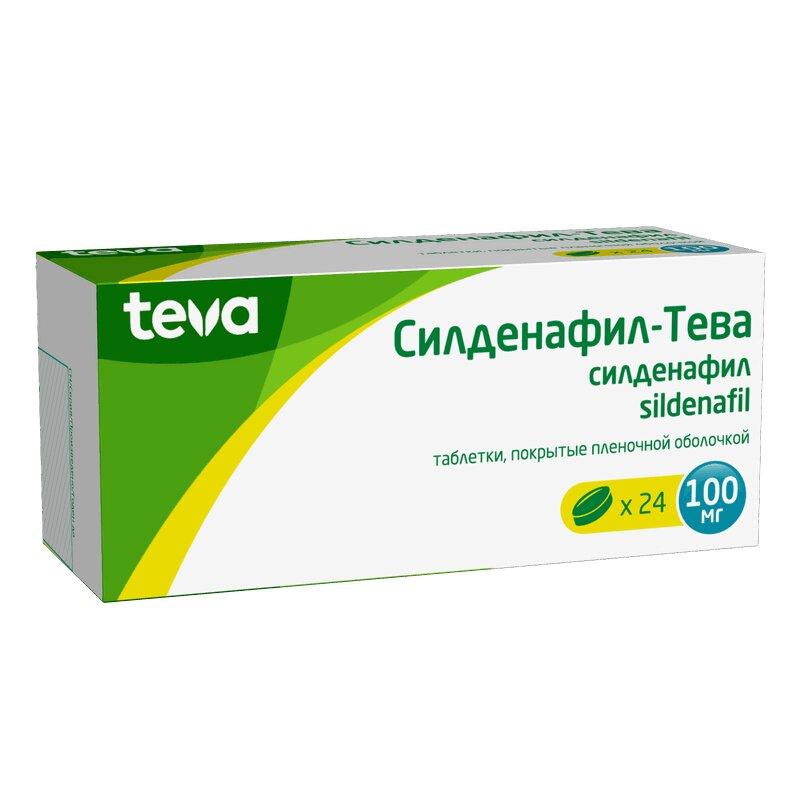 Силденафил-Тева таблетки 100 мг 24 шт