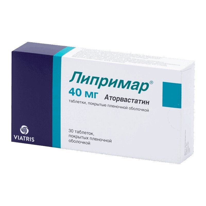 Липримар 40 мг таблетки 30 шт