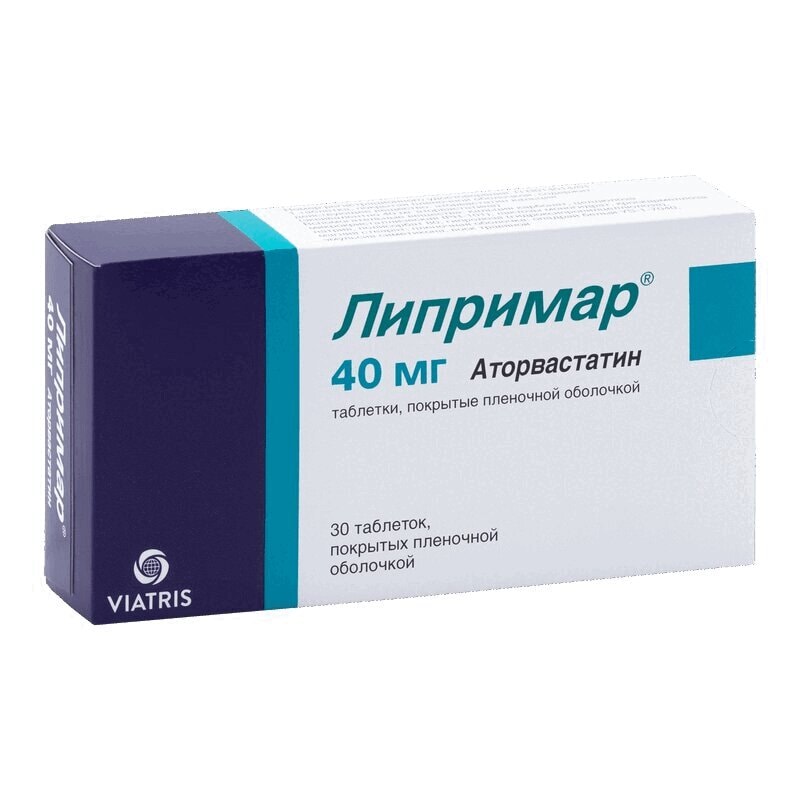 Липримар 40 мг таблетки 30 шт