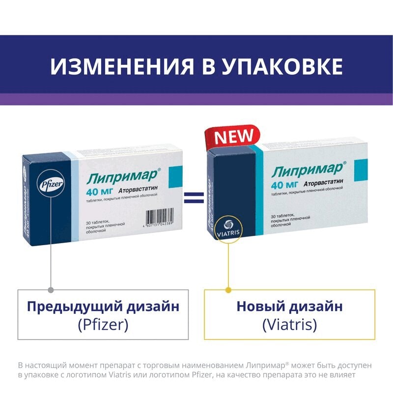 Липримар 40 мг таблетки 30 шт