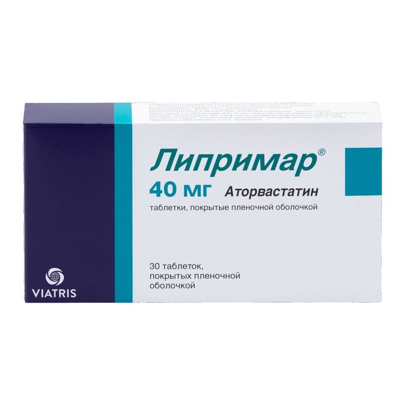 Липримар 40 мг таблетки 30 шт