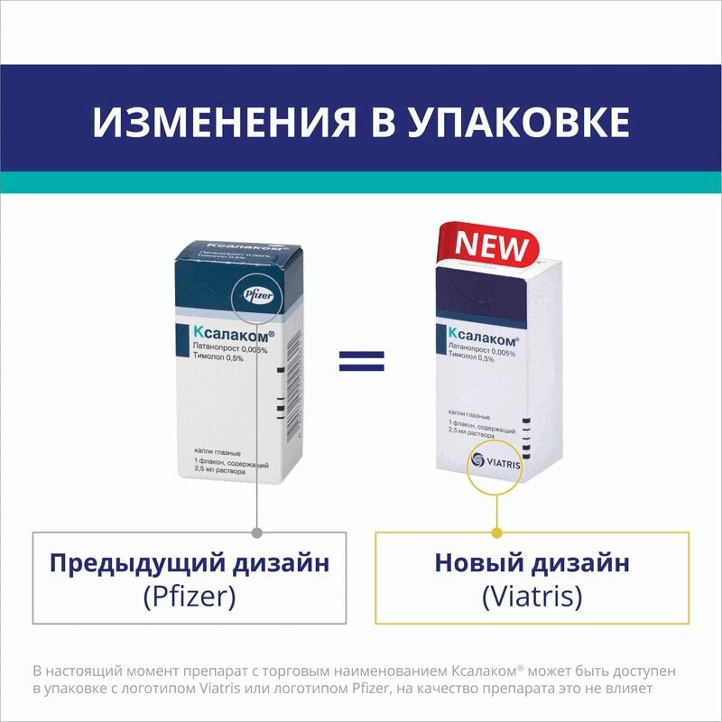 Ксалаком капли глазные 2,5 мл