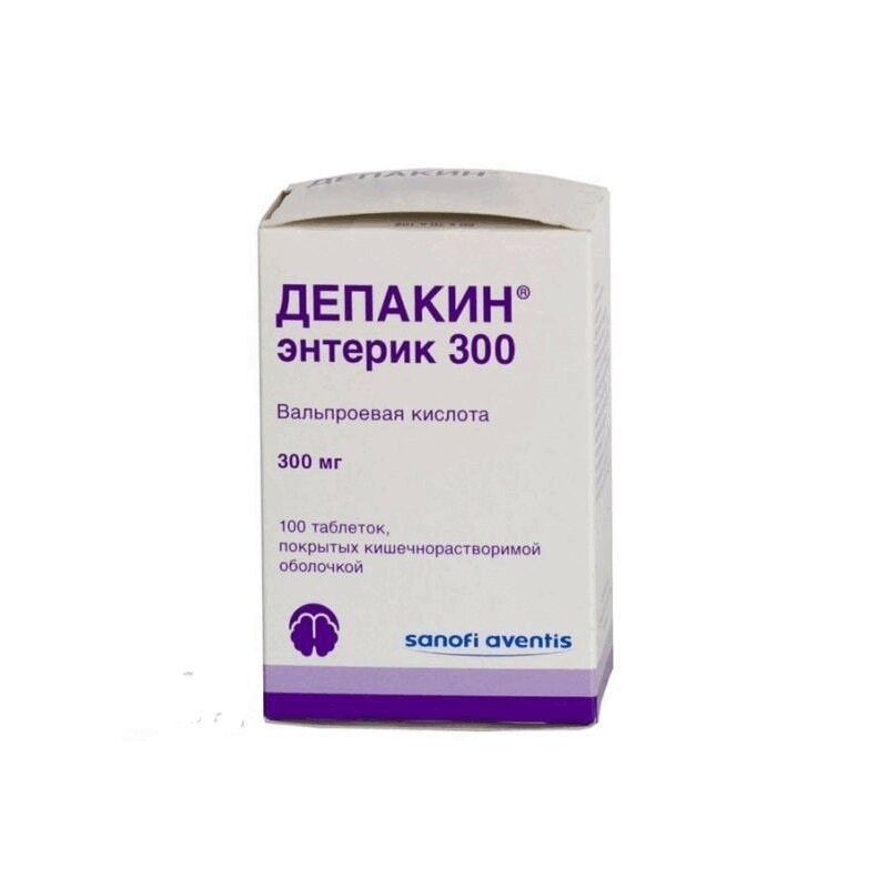 Депакин Энтерик 300 300 мг таблетки 100 шт