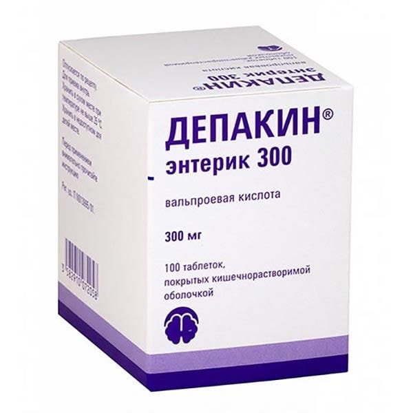 Депакин Энтерик 300 300 мг таблетки 100 шт