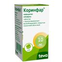 Коринфар таблетки 10 мг фл.50 шт