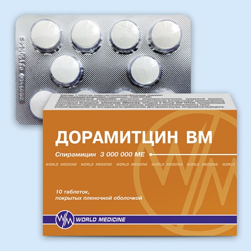 Дорамитцин ВМ 3000000 МЕ таблетки 10 шт