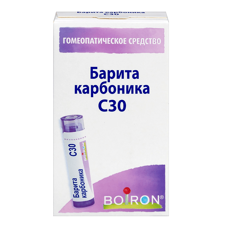 Барита карбоника С30 гранулы гомеопатические 4 г
