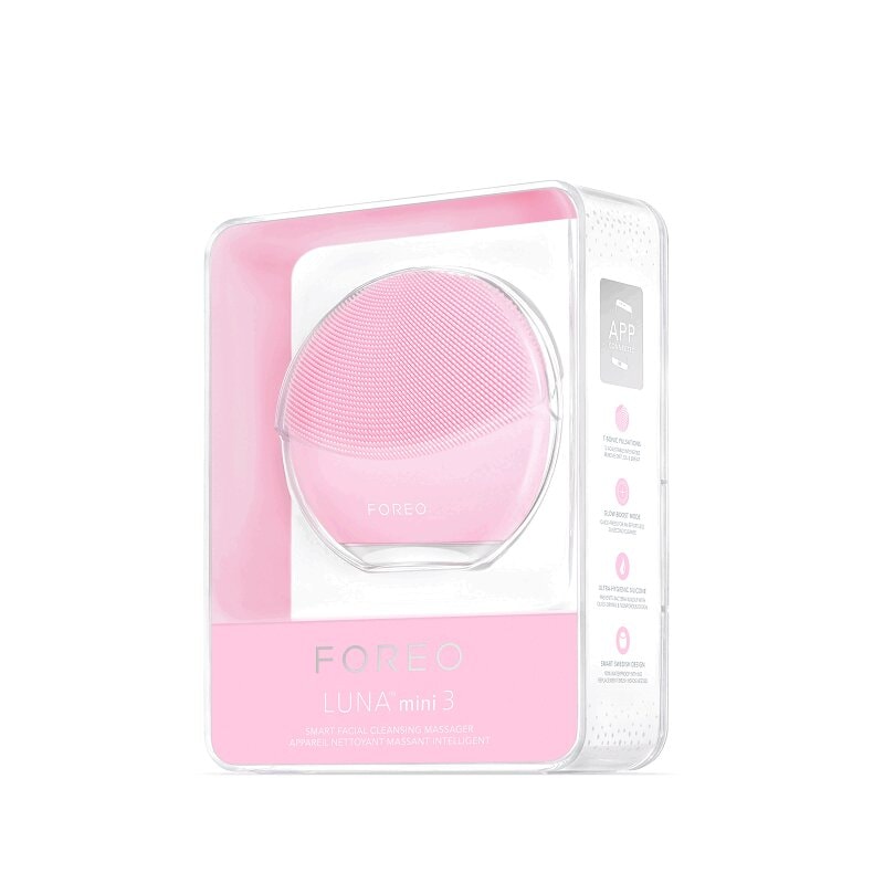 Foreo LUNA Мини 3 Щеточка для лица электрическая очищающая Жемчужно-Розовый