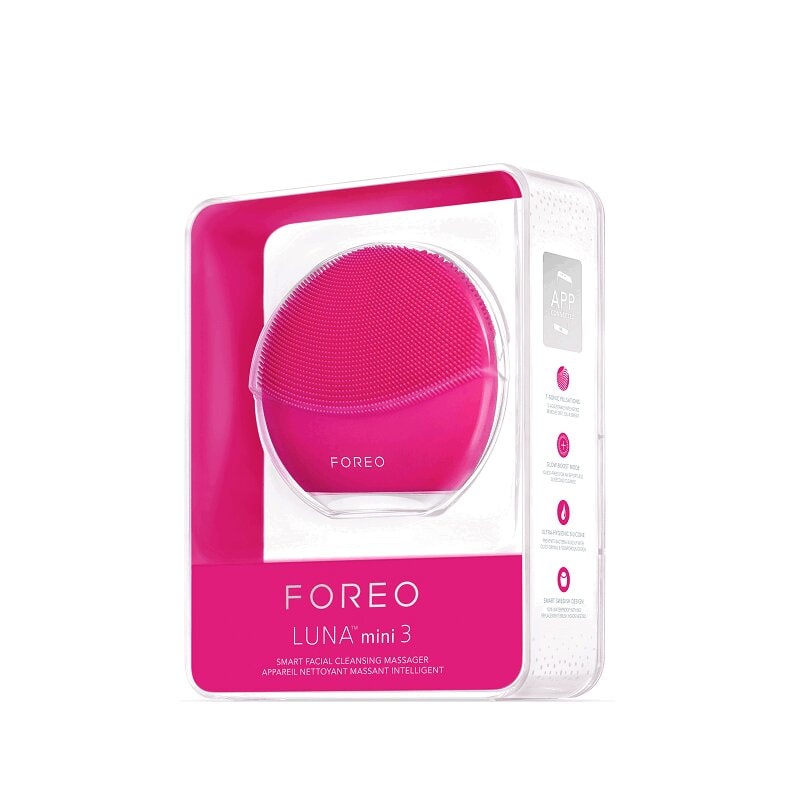Foreo LUNA Мини 3 Щеточка для лица электрическая очищающая Фуксия