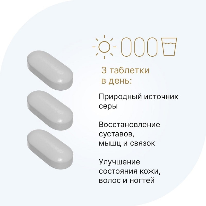 Evalar Laboratory MSM Метилсульфанилметан 1000 мг таблетки 90 шт