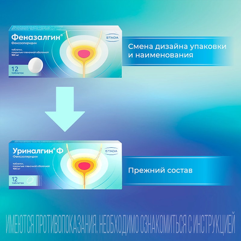 Уриналгин Ф 100 мг таблетки 12 шт