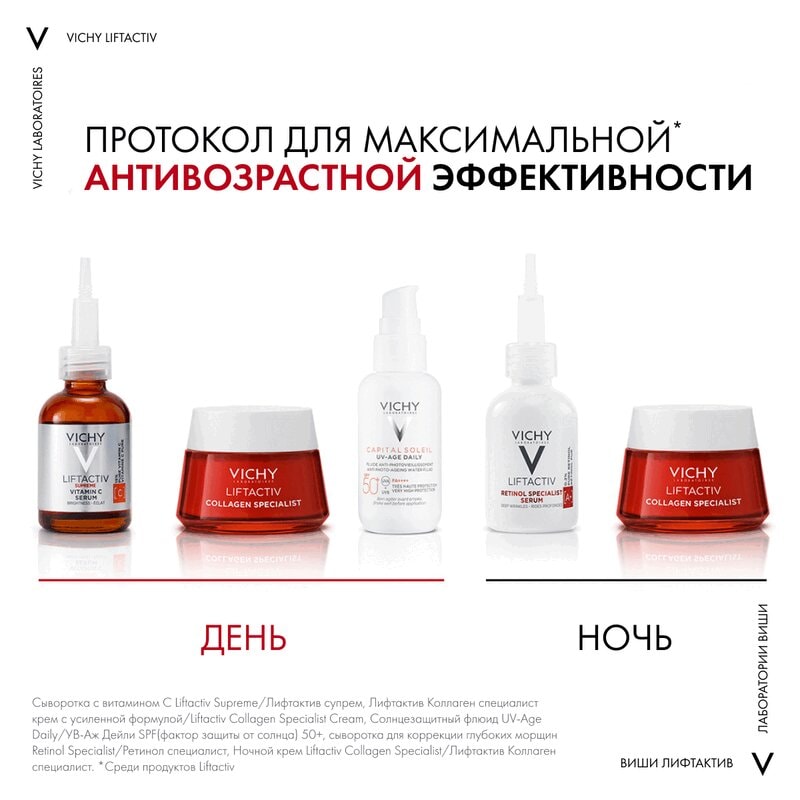 Vichy Liftactiv Retinol Specialist Сыворотка с ретинолом для коррекции глубоких морщин 30 мл