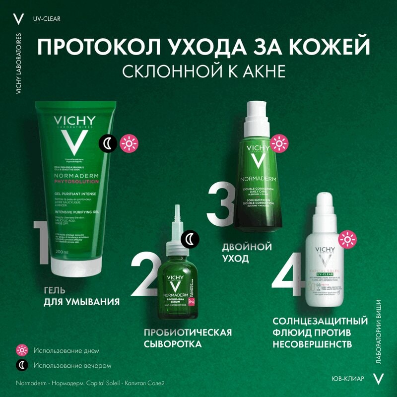 Vichy Capital Soleil UV-Clear Флюид солнцезащитный против несовершенств SPF 50+ 40 мл