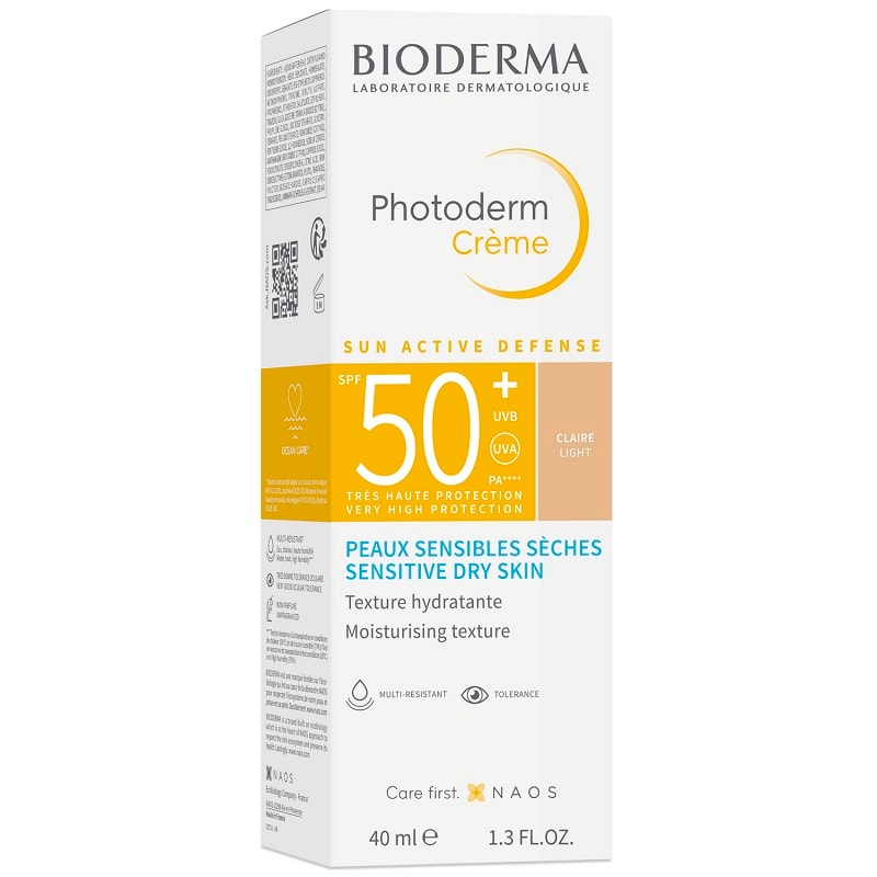 Bioderma Photoderm Крем тональный солнцезащитный SPF 50+ для сухой кожи Светлый оттенок 40 мл