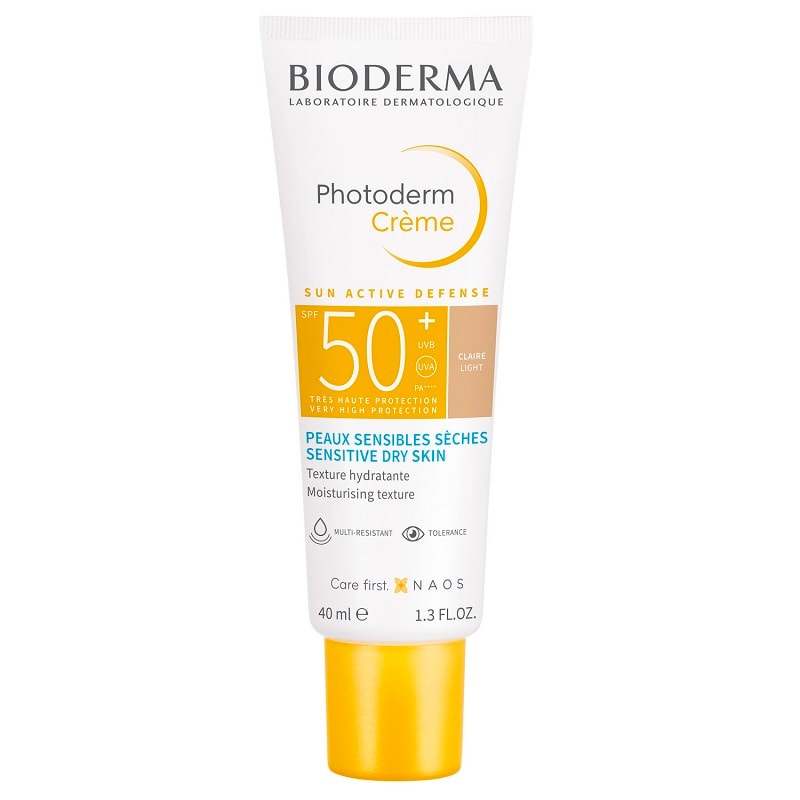 Bioderma Photoderm Крем тональный солнцезащитный SPF 50+ для сухой кожи Светлый оттенок 40 мл