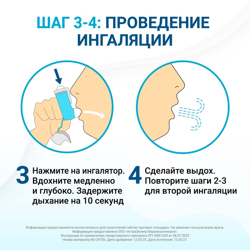Брезтри Аэросфера 160 мкг+7,2 мкг+5 мкг аэрозоль для ингаляций 120 доз