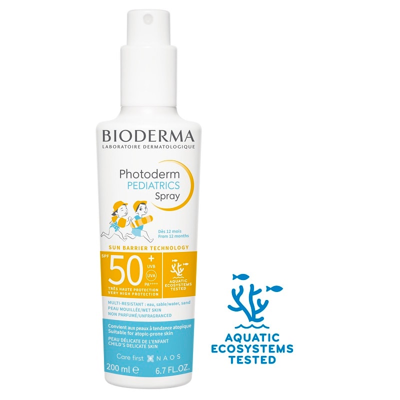 Bioderma Photoderm Pediatrics Спрей детский солнцезащитный SPF 50+ для лица и тела 200 мл