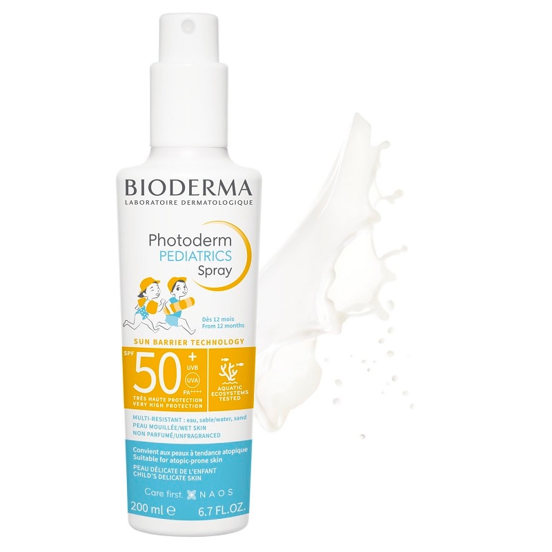 Bioderma Photoderm Pediatrics Спрей детский солнцезащитный SPF 50+ для лица и тела 200 мл