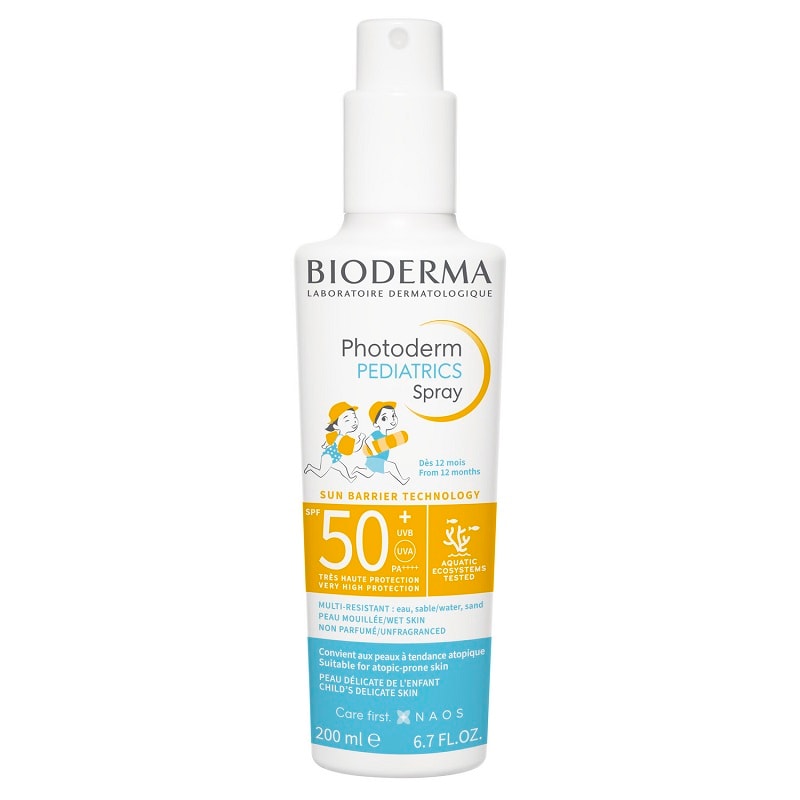 Bioderma Photoderm Pediatrics Спрей детский солнцезащитный SPF 50+ для лица и тела 200 мл