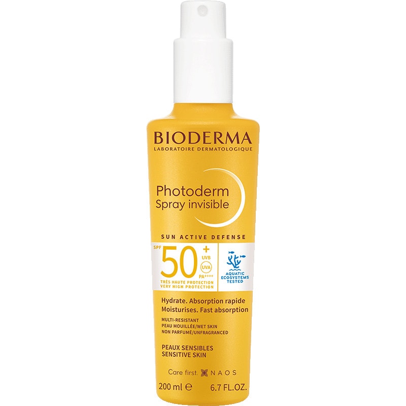 Bioderma Photoderm Спрей солнцезащитный SPF 50+ увлажняющий для лица и тела 200 мл