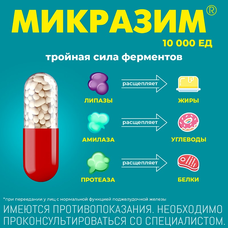 Микразим 10000 ЕД капсулы 20 шт