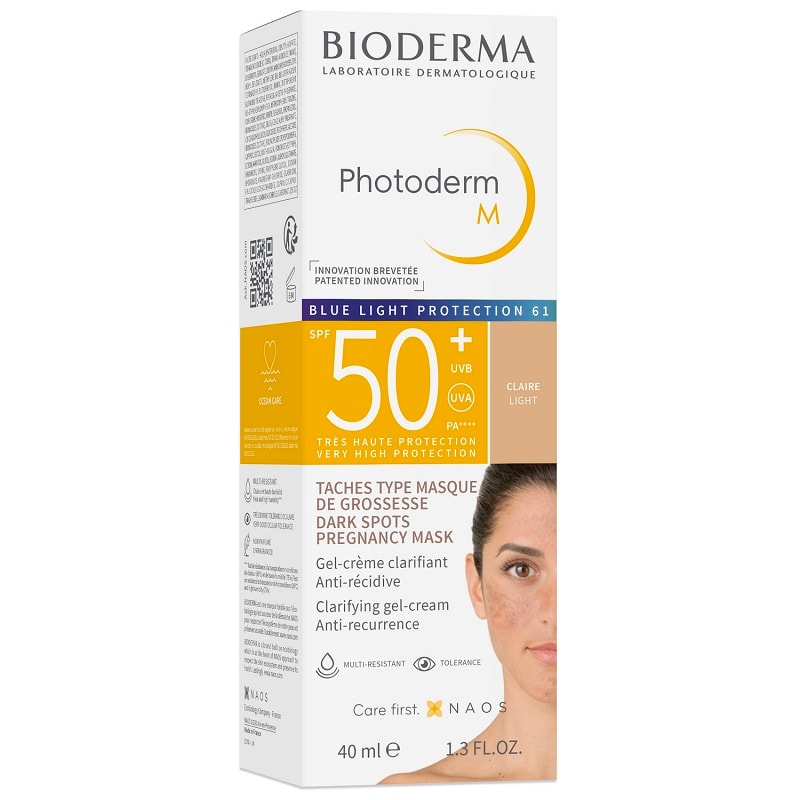 Bioderma Photoderm М Крем-гель тональный солнцезащитный SPF 50+ Светлый оттенок 40 мл