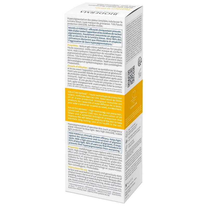 Bioderma Photoderm М Крем-гель тональный солнцезащитный SPF 50+ Светлый оттенок 40 мл