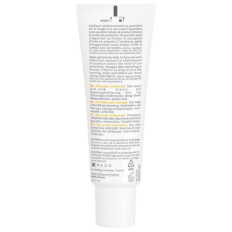 Bioderma Photoderm М Крем-гель тональный солнцезащитный SPF 50+ Светлый оттенок 40 мл