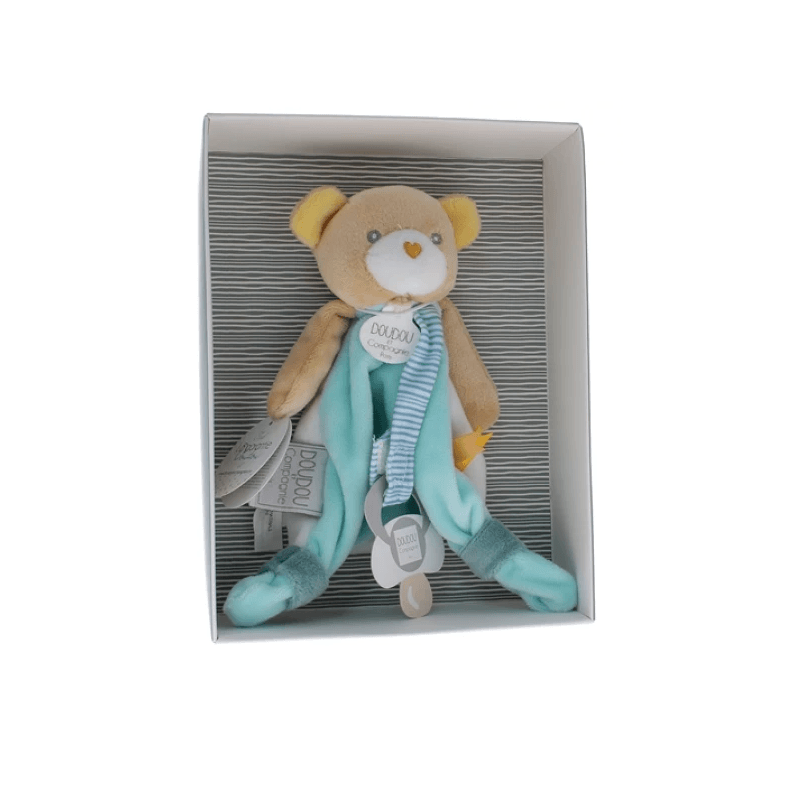 Doudou et Compagnie Комфортер Медвежонок с держателем для пустышки