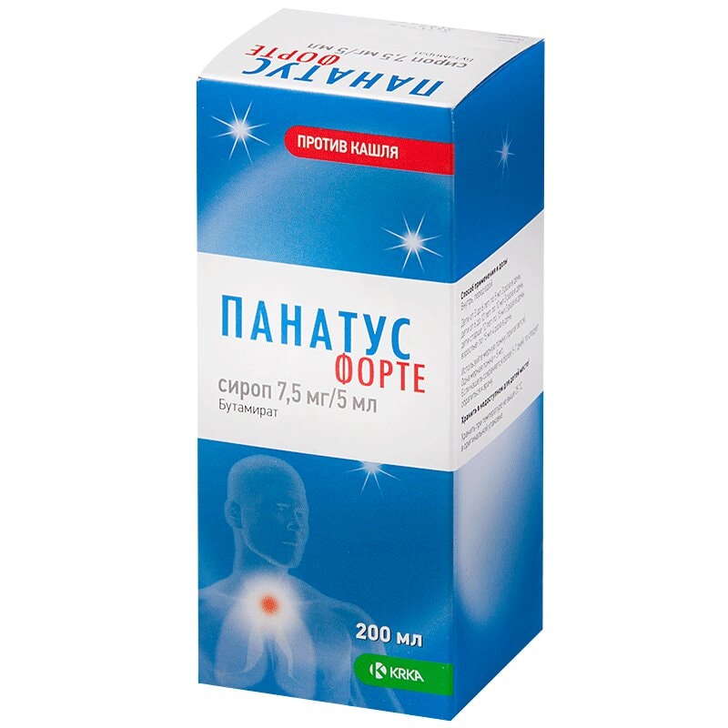Панатус Форте 7,5 мг/5 мл сироп 200 мл