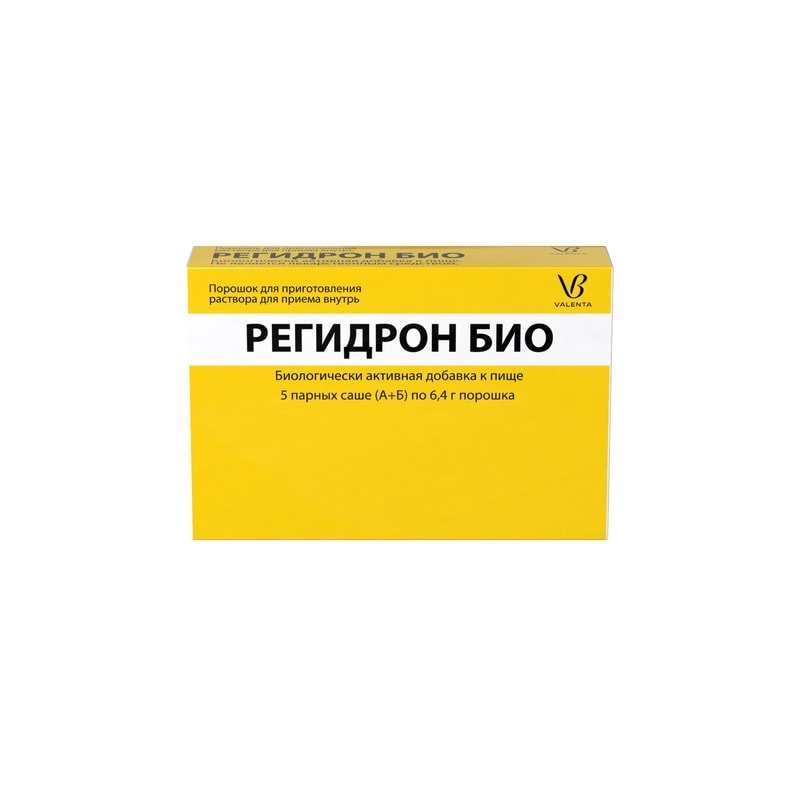 Регидрон Био порошок для приготовления раствора для приема внутрь 6,4 г 5 шт