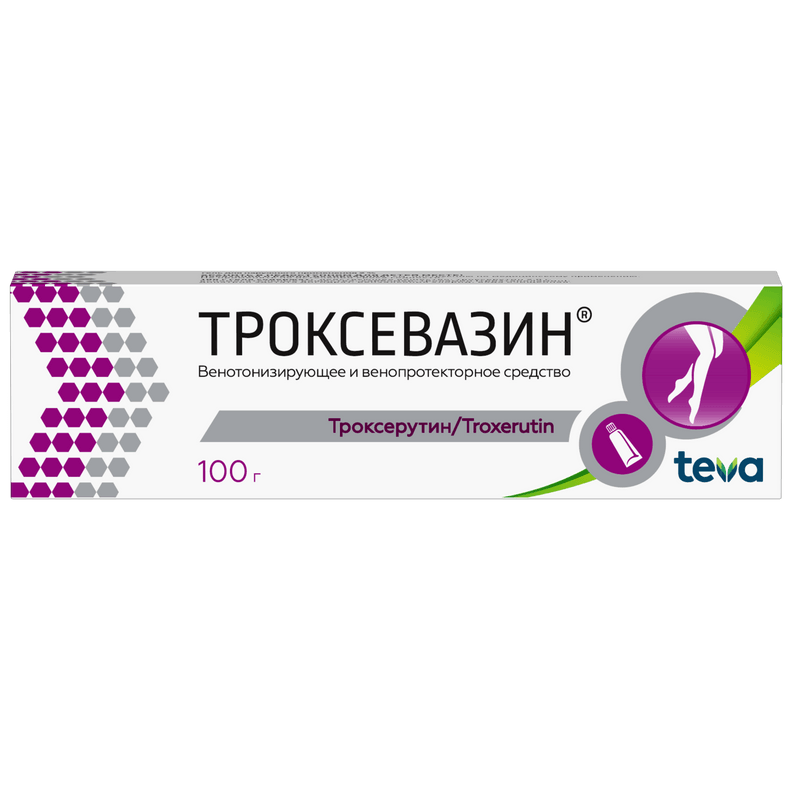 Троксевазин 2% гель для наружного применения 100 г