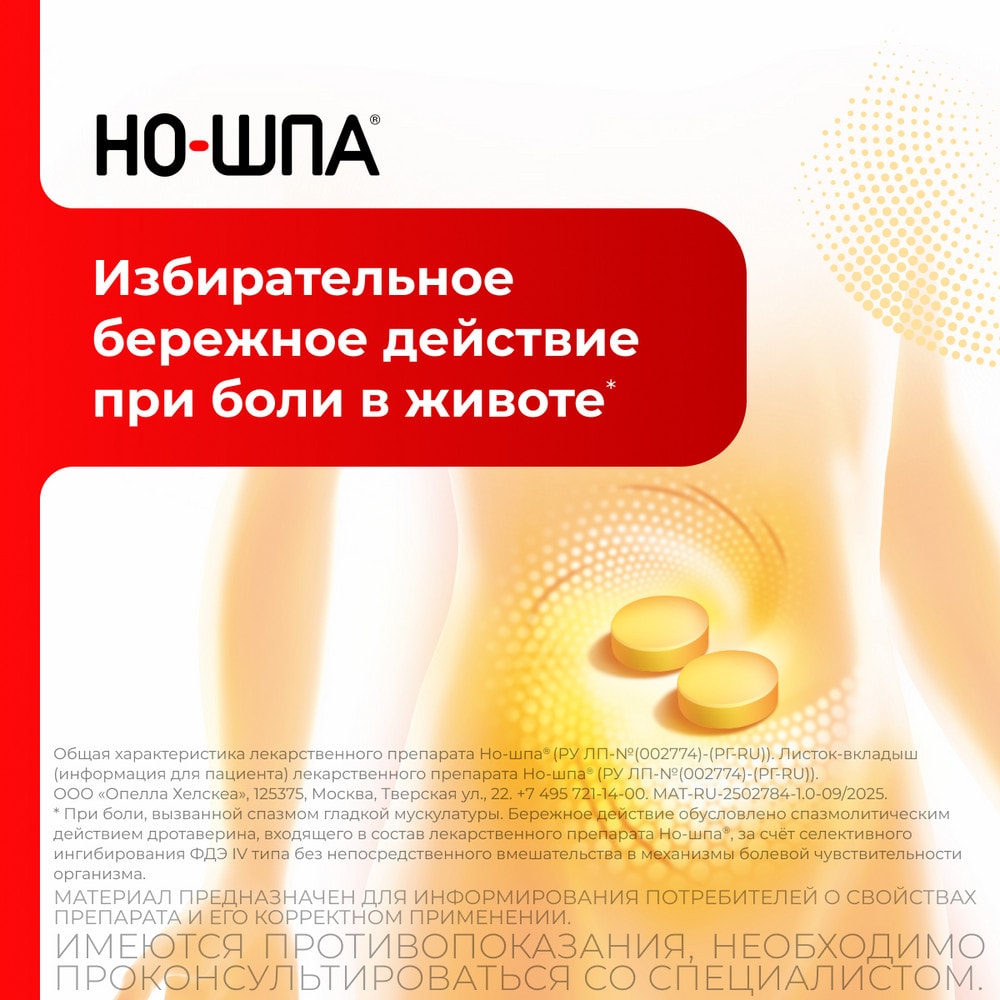 Но-шпа 40 мг таблетки 24 шт