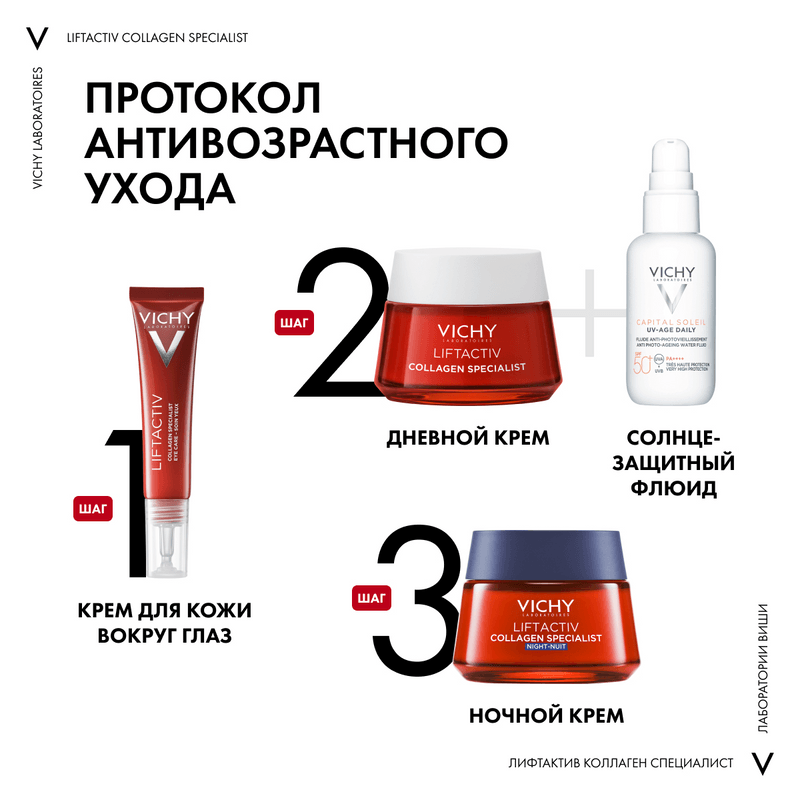 Vichy Liftactiv Collagen Specialist Крем для кожи вокруг глаз 15 мл