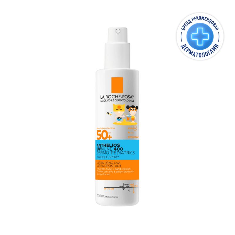 La Roche-Posay Anthelios UVMUNE 400 Dermo-Pediatrics Спрей детский солнцезащитный SPF 50+ 200 мл