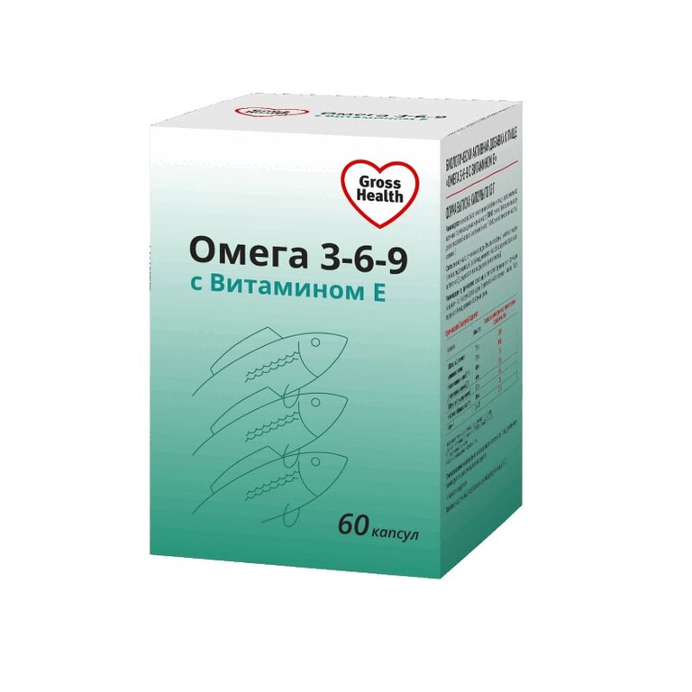 Gross Health Омега-3-6-9 с витамином Е капсулы 60 шт