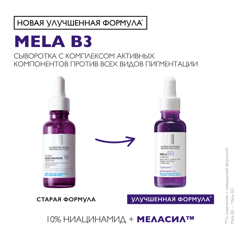 La Roche-Posay Mela В3 Сыворотка концентрированная от всех типов пигментации 30 мл