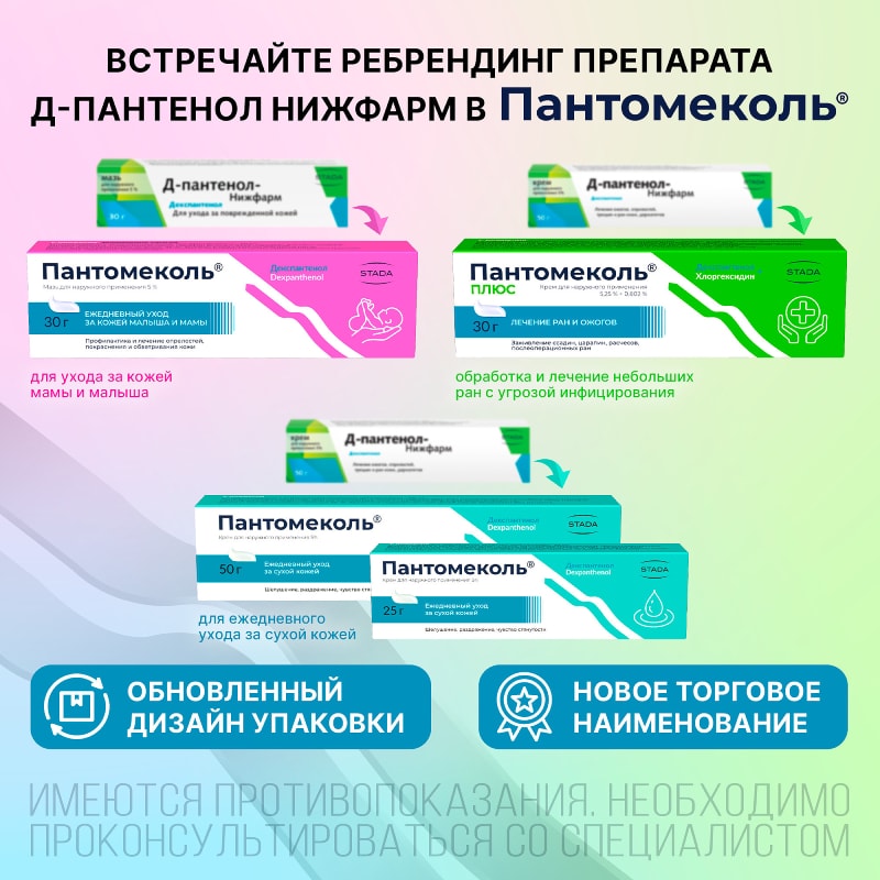Пантомеколь 5% крем для наружного применения 50 г