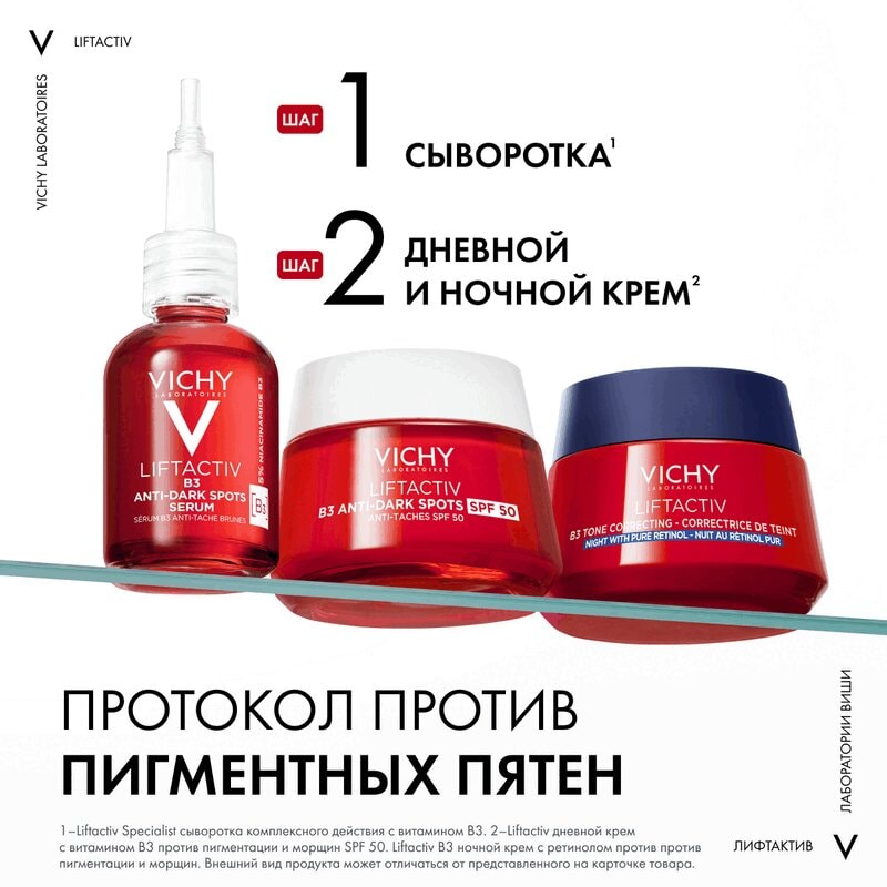 Vichy Liftactiv Крем ночной для лица с ретинолом против пигментации и морщин 50 мл