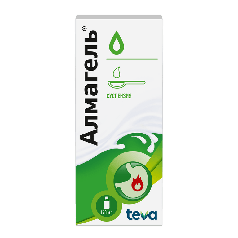 Алмагель суспензия для приема внутрь 170 мл