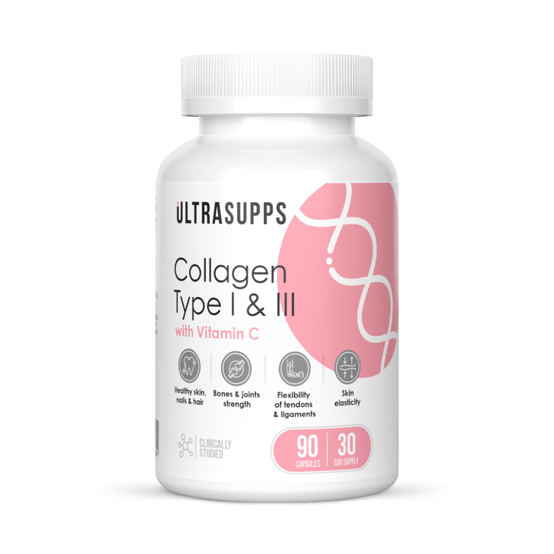 Ultrasupps Коллаген I и III типа капсулы 90 шт