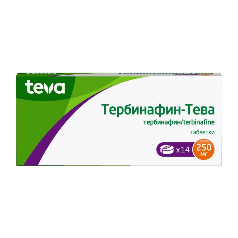 Тербинафин-Тева 250 мг таблетки 14 шт