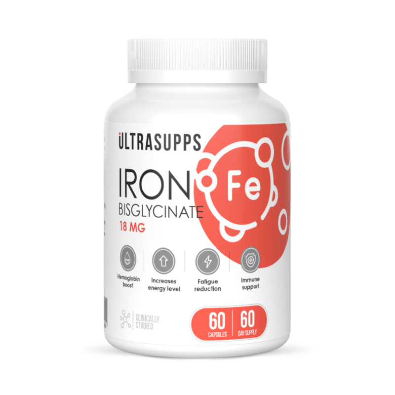 Ultrasupps Железо бисглицинат капсулы 60 шт