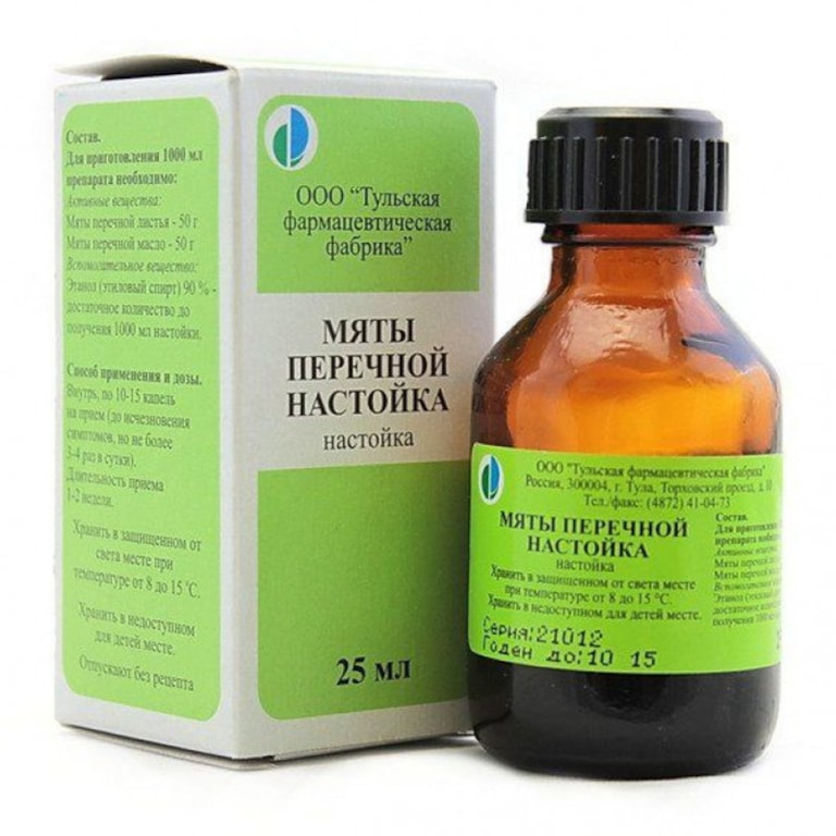 Мяты перечной настойка для приема внутрь 25 мл