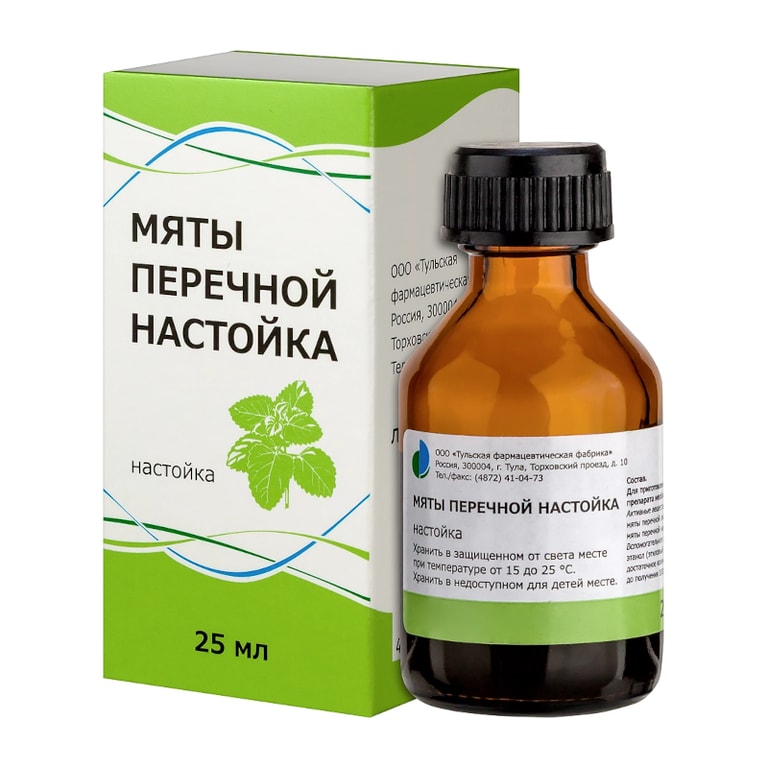 Мяты перечной настойка для приема внутрь 25 мл