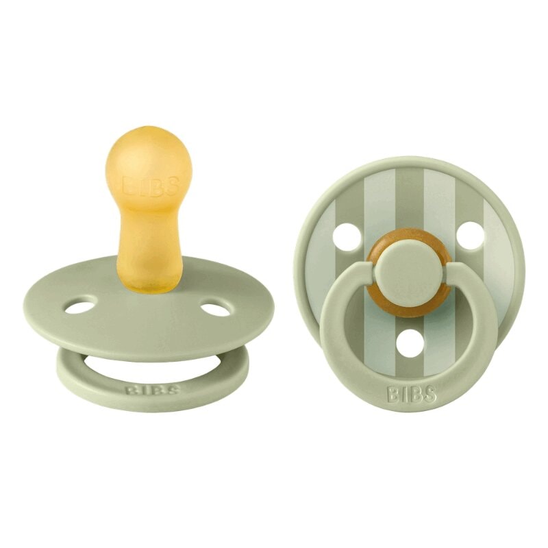 Bibs Colour Пустышка латексная с 6 месяцев Sage 2 шт